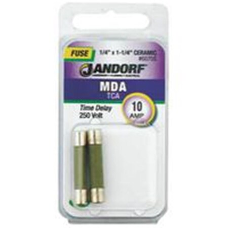 Jandorf Medium-Voltage Fuse, 10A, Time-Delay, Cylindrical 3398740